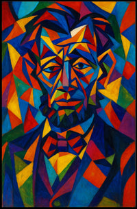 Cubist Historical Figure Art Print - Abstract or Artistic Poster