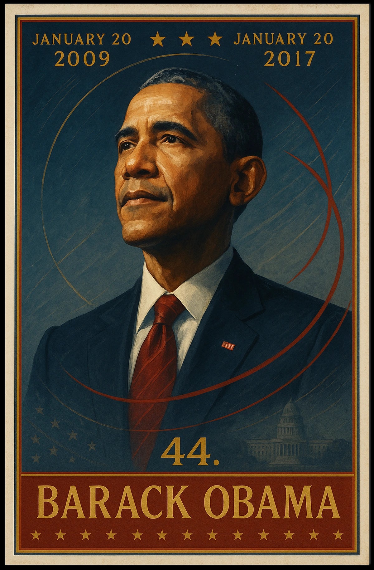 Barack Obama Presidential Era Historical or Presidential Poster