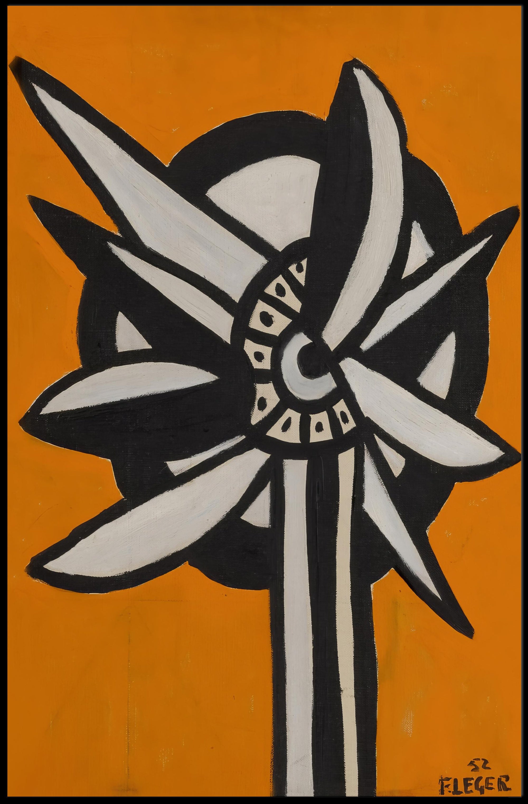 Abstract Floral Design Poster