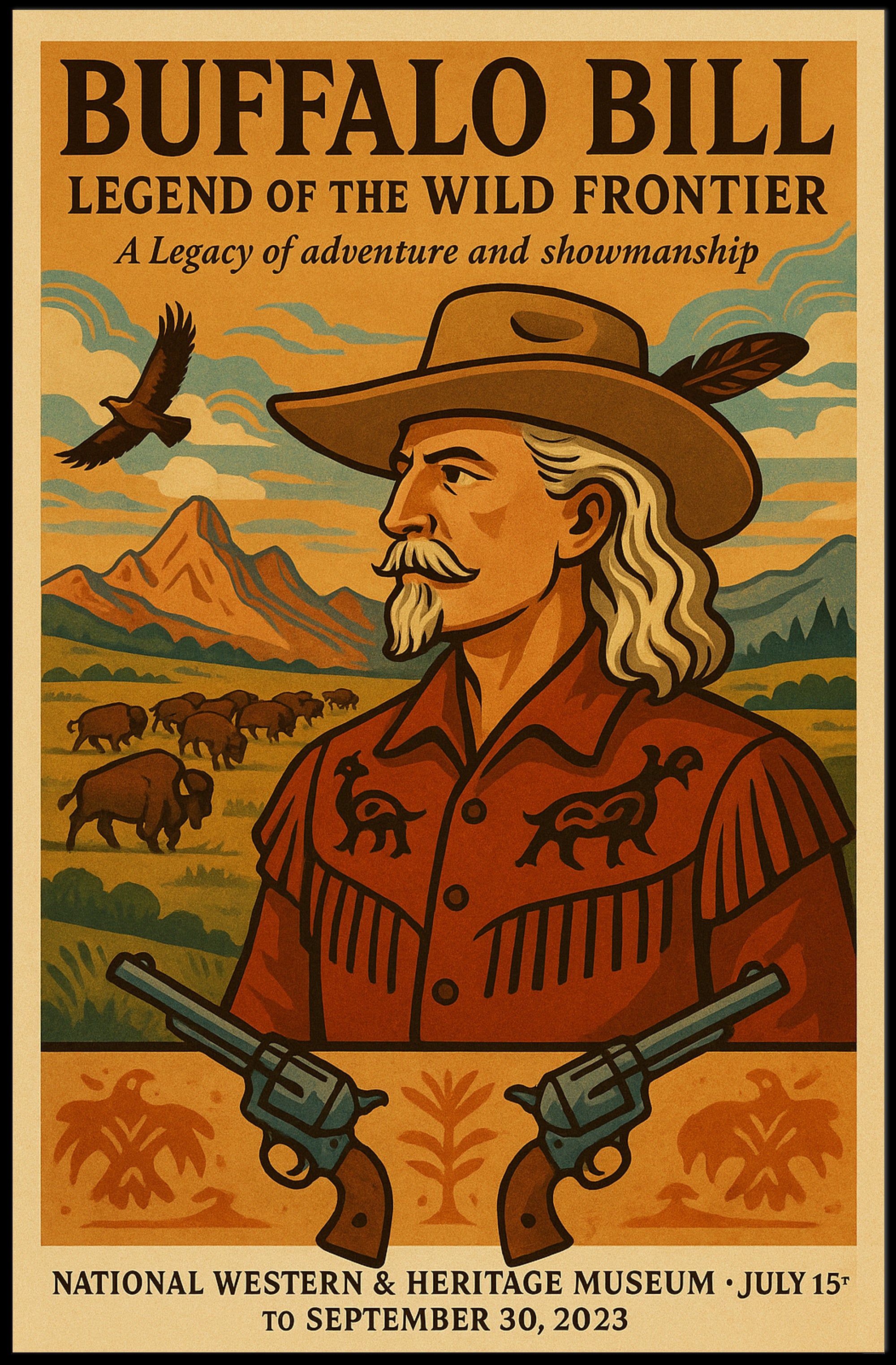 Buffalo Bill Legendary Heritage Adventure Cultural or Heritage Poster