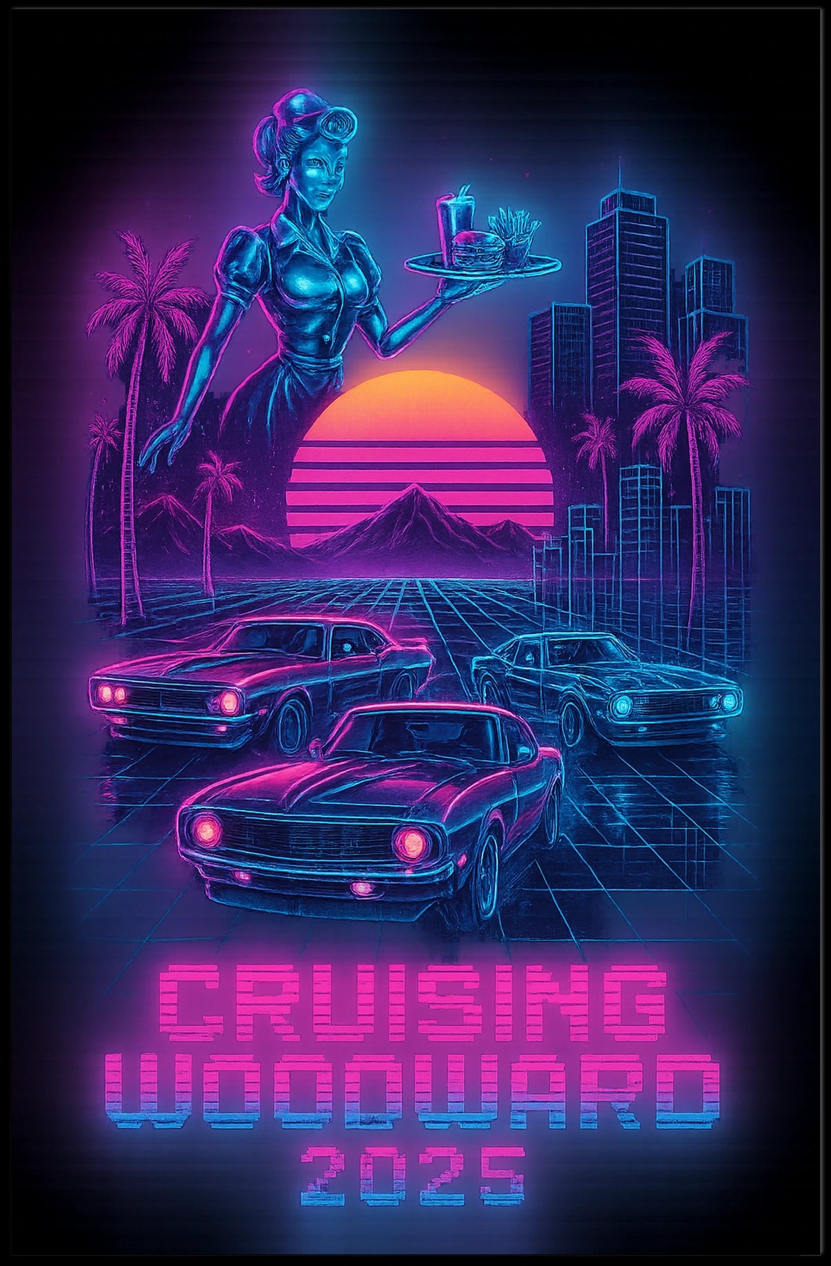 Cruising Woodward 2025 Poster