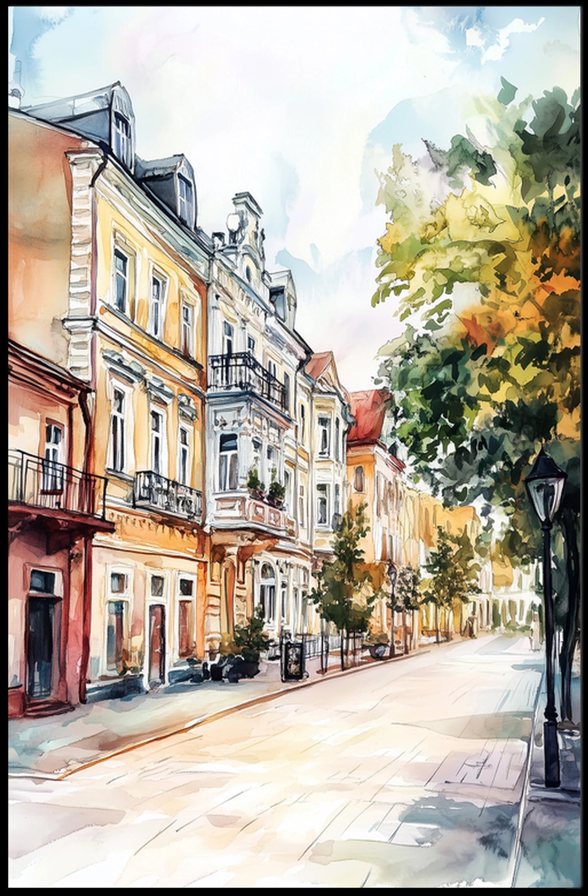 Belarus Minsk Old Town View Poster