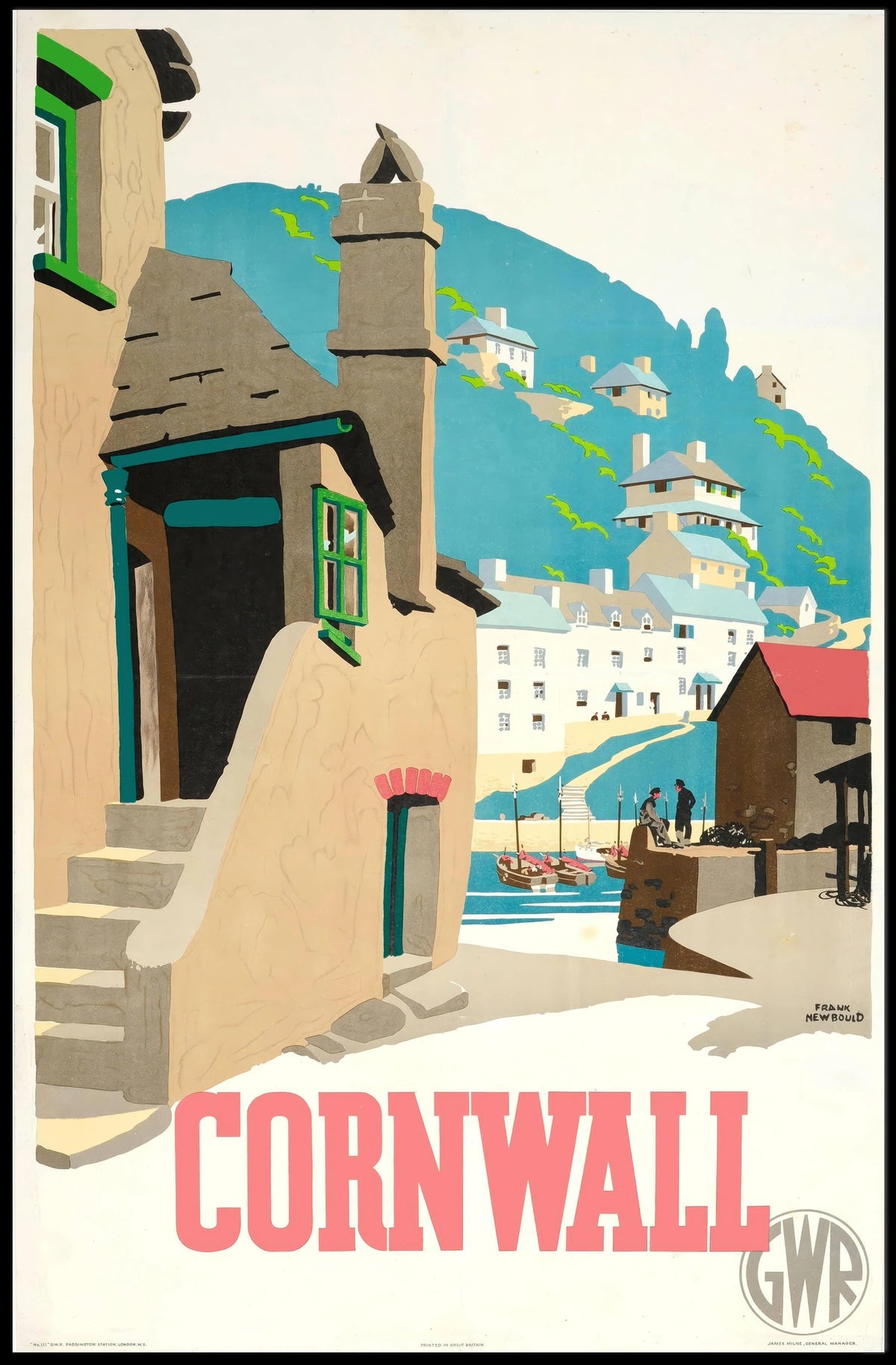 Cornwall Travel Poster