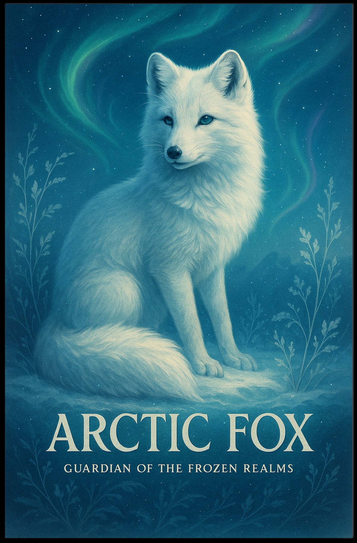 Arctic Fox Guardian of the Frozen Realms Poster