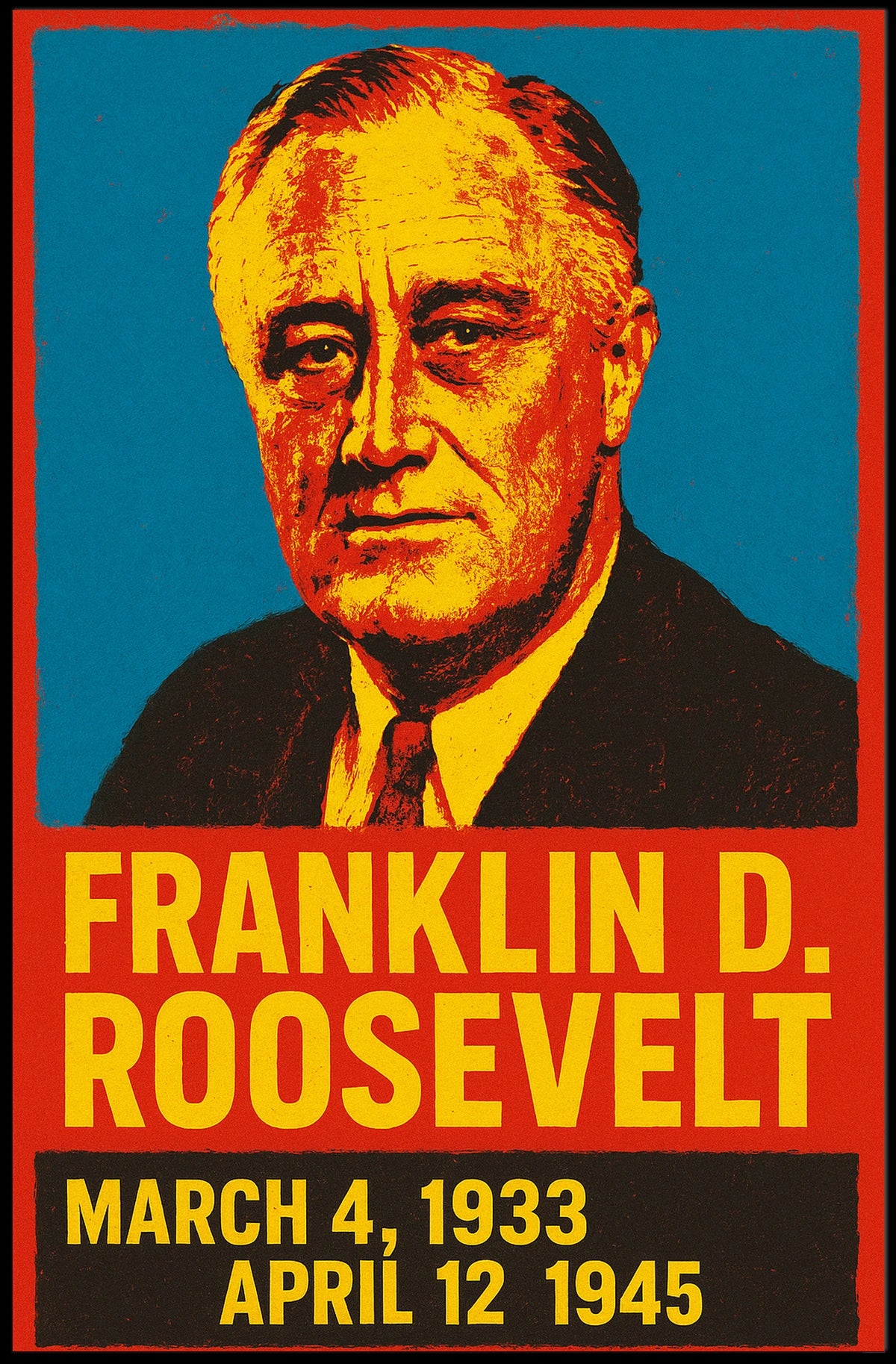 Franklin D. Roosevelt Presidential Poster