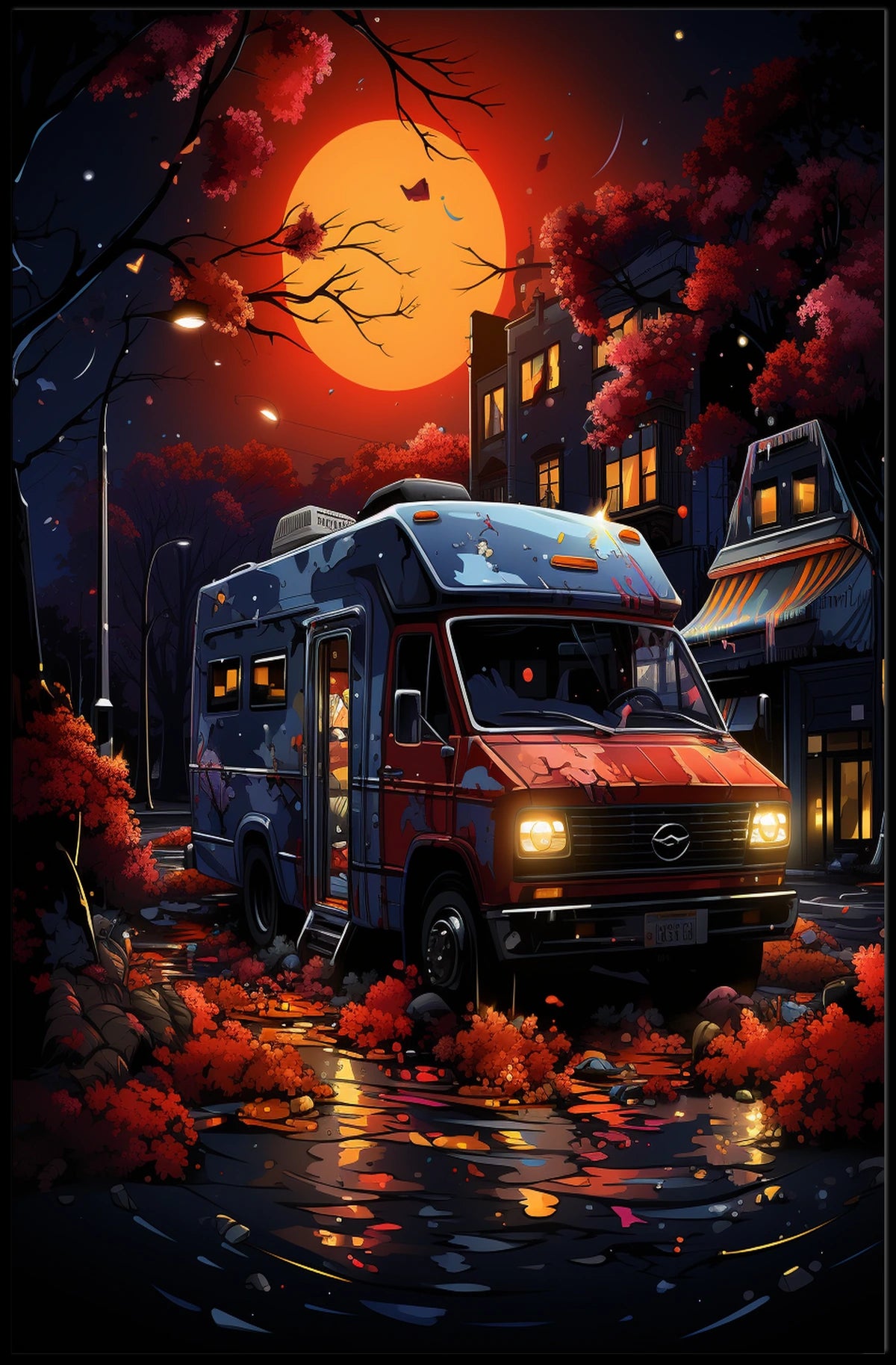 Autumn Night Escape Poster