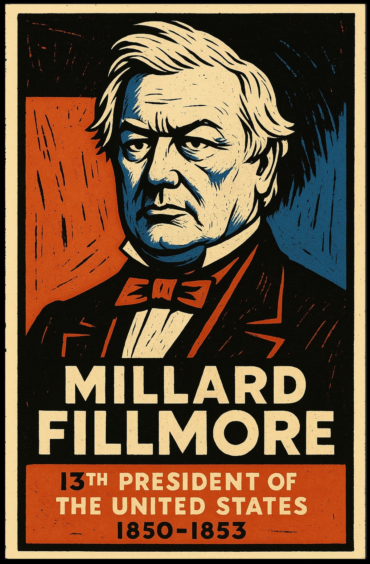 Millard Fillmore 13th President Poster