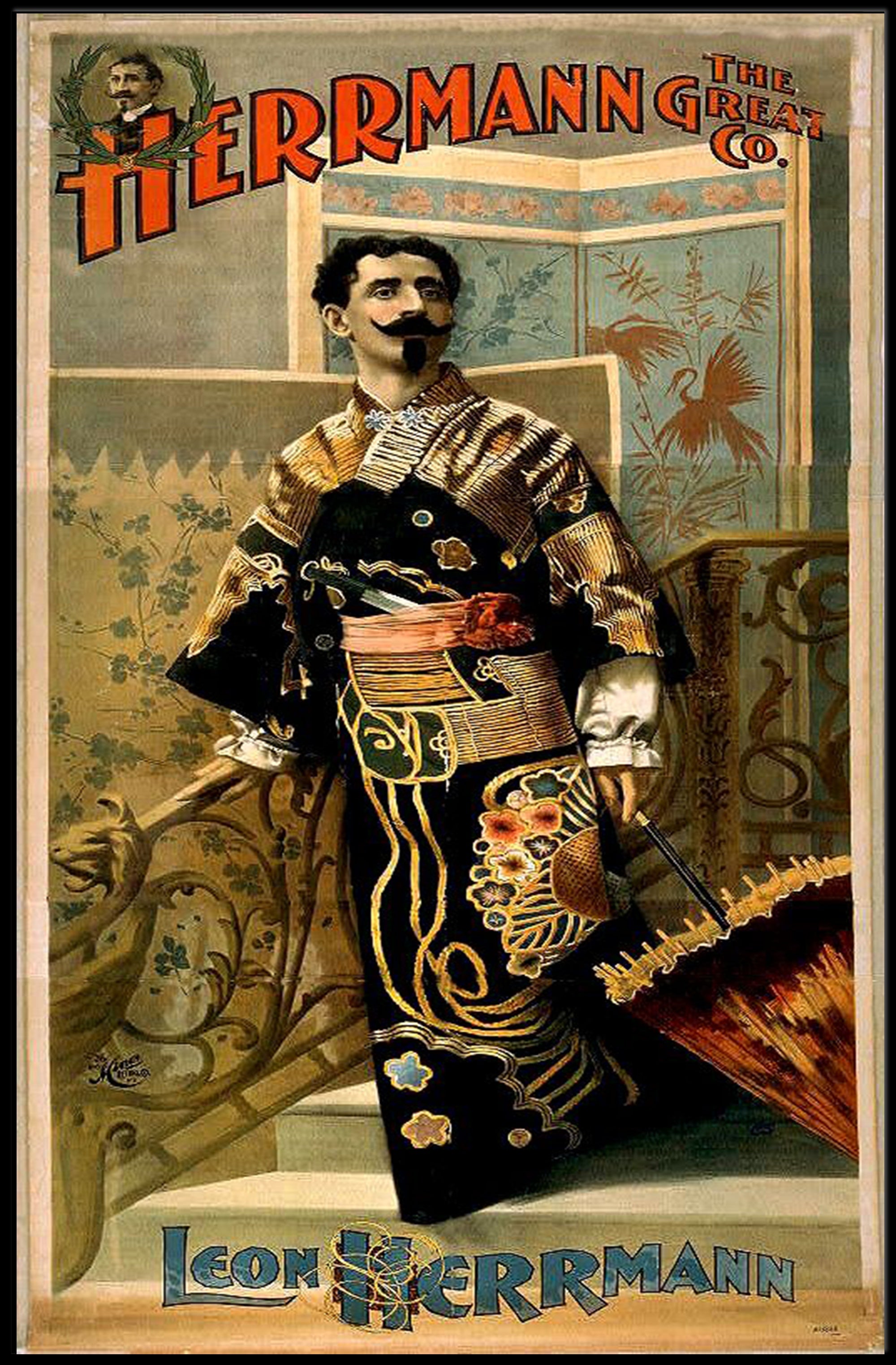 Herrmann the Great Magic Show Vintage Poster