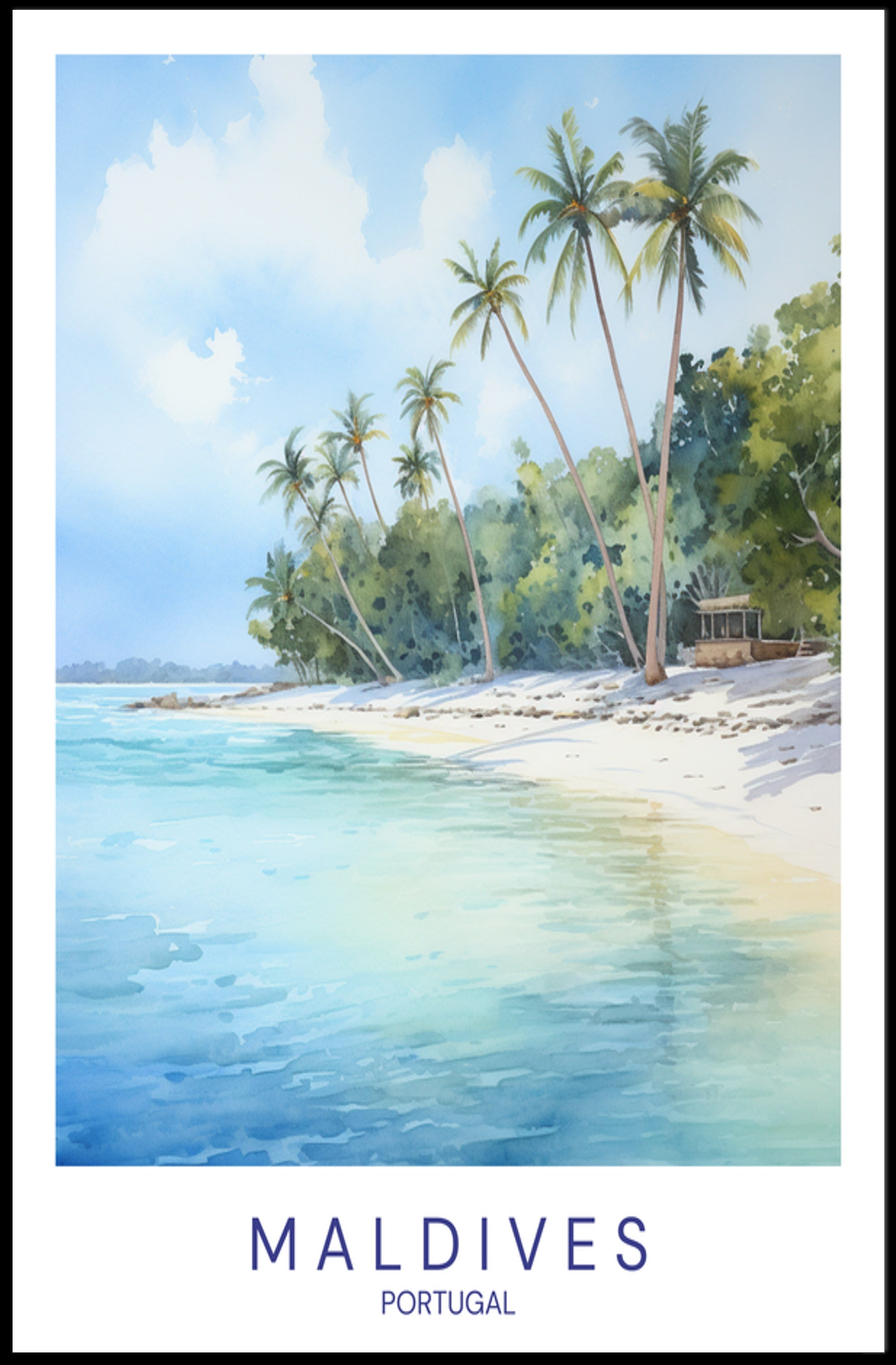 Tropical Beach Paradise Poster PosterGoat