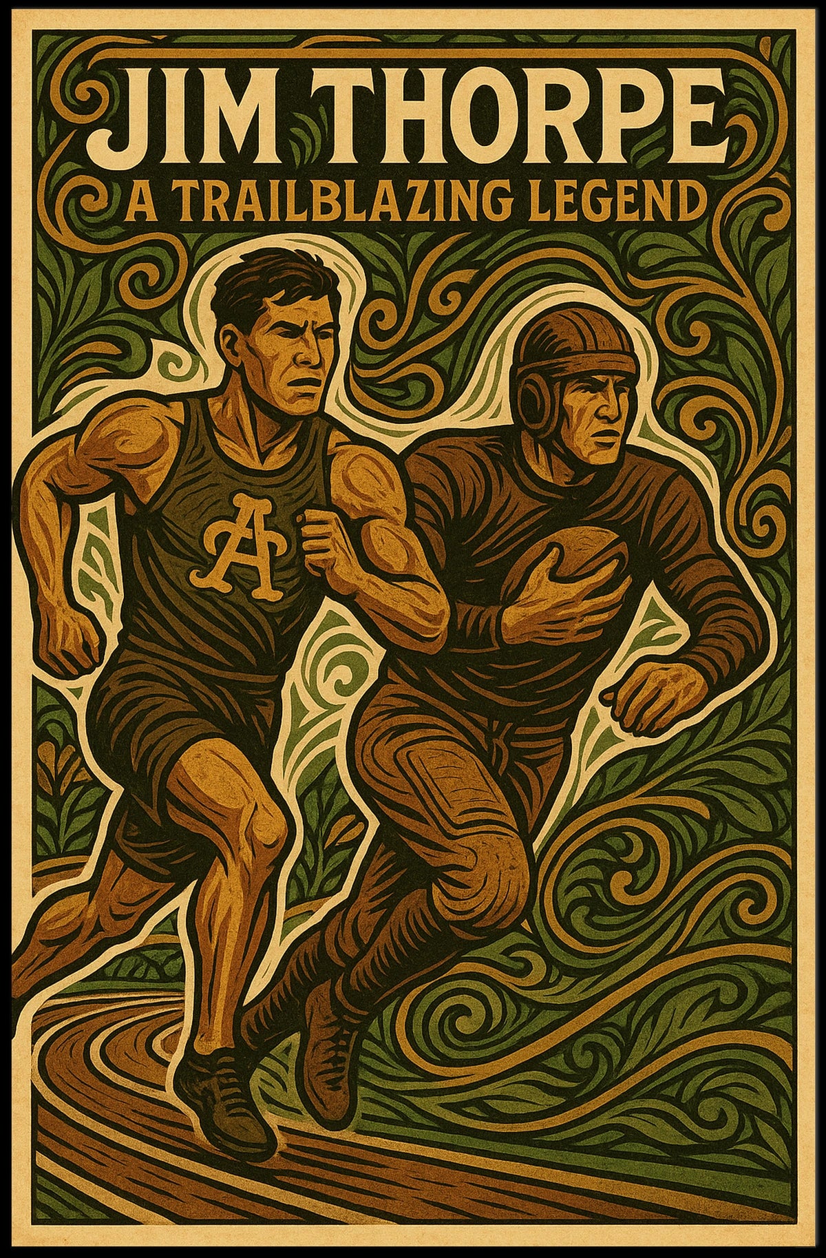 Jim Thorpe A Trailblazing Legend Poster