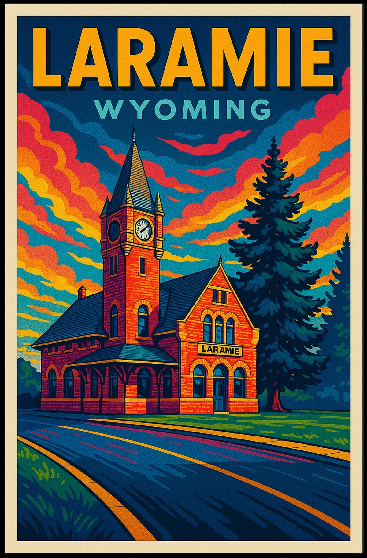 Laramie, Wyoming Poster
