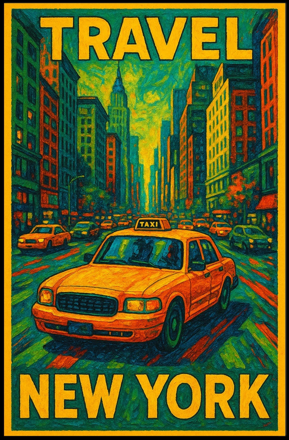 Travel New York Poster