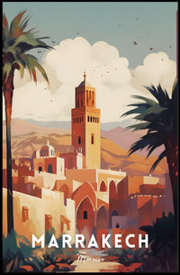 Marrakech Travel Poster