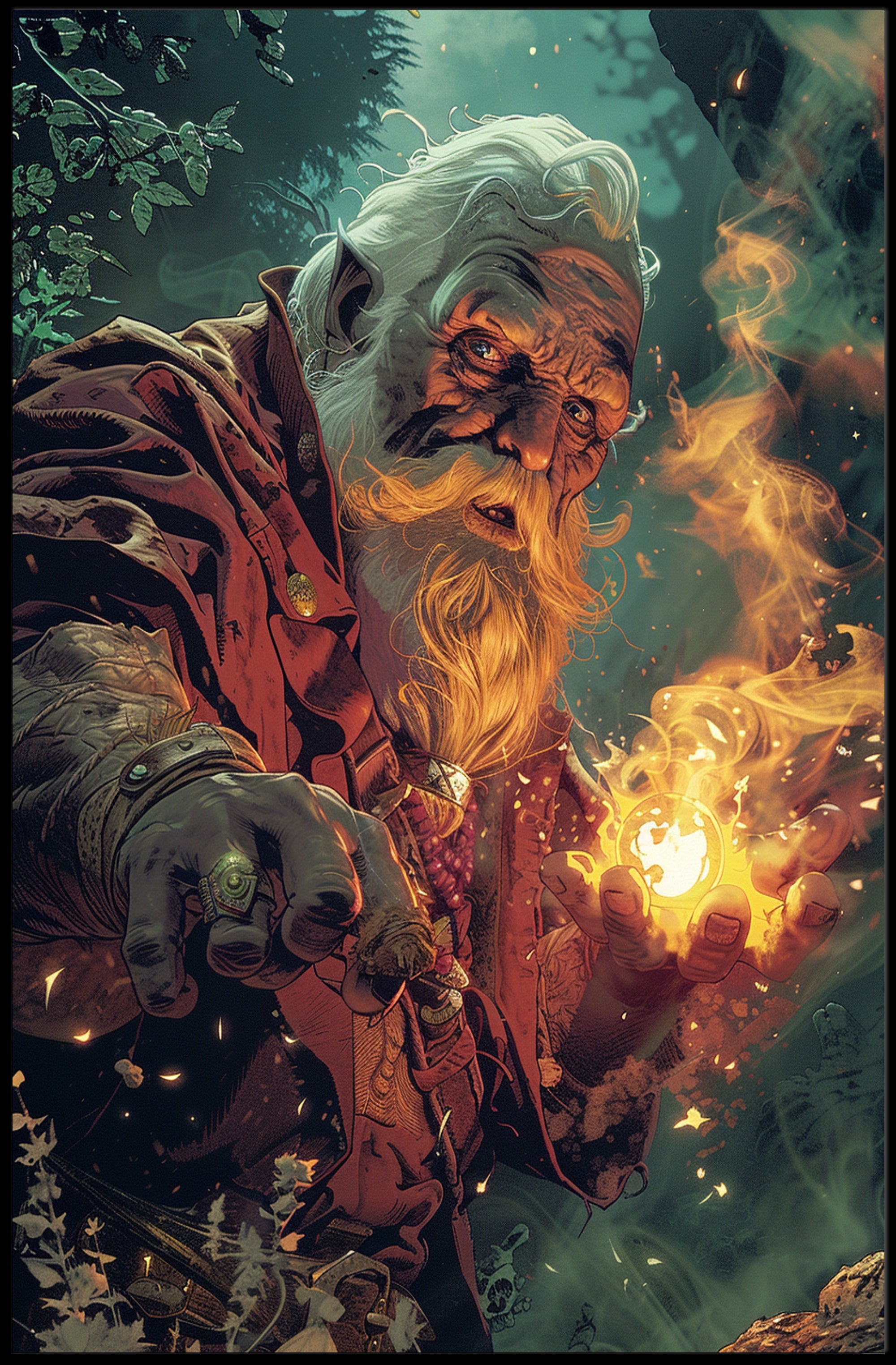 The Enchanted Sorcerer Poster PosterGoat