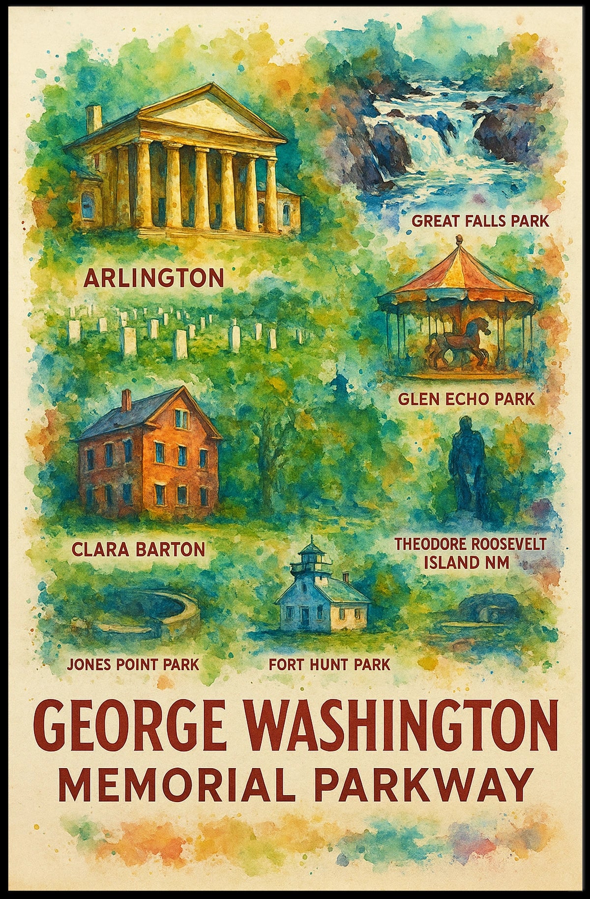 George Washington Memorial Parkway Poster