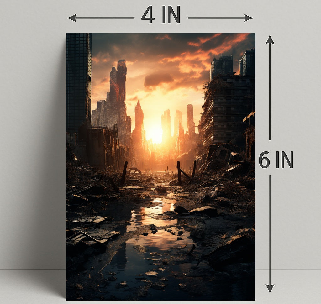 Post-Apocalyptic Sunrise Poster