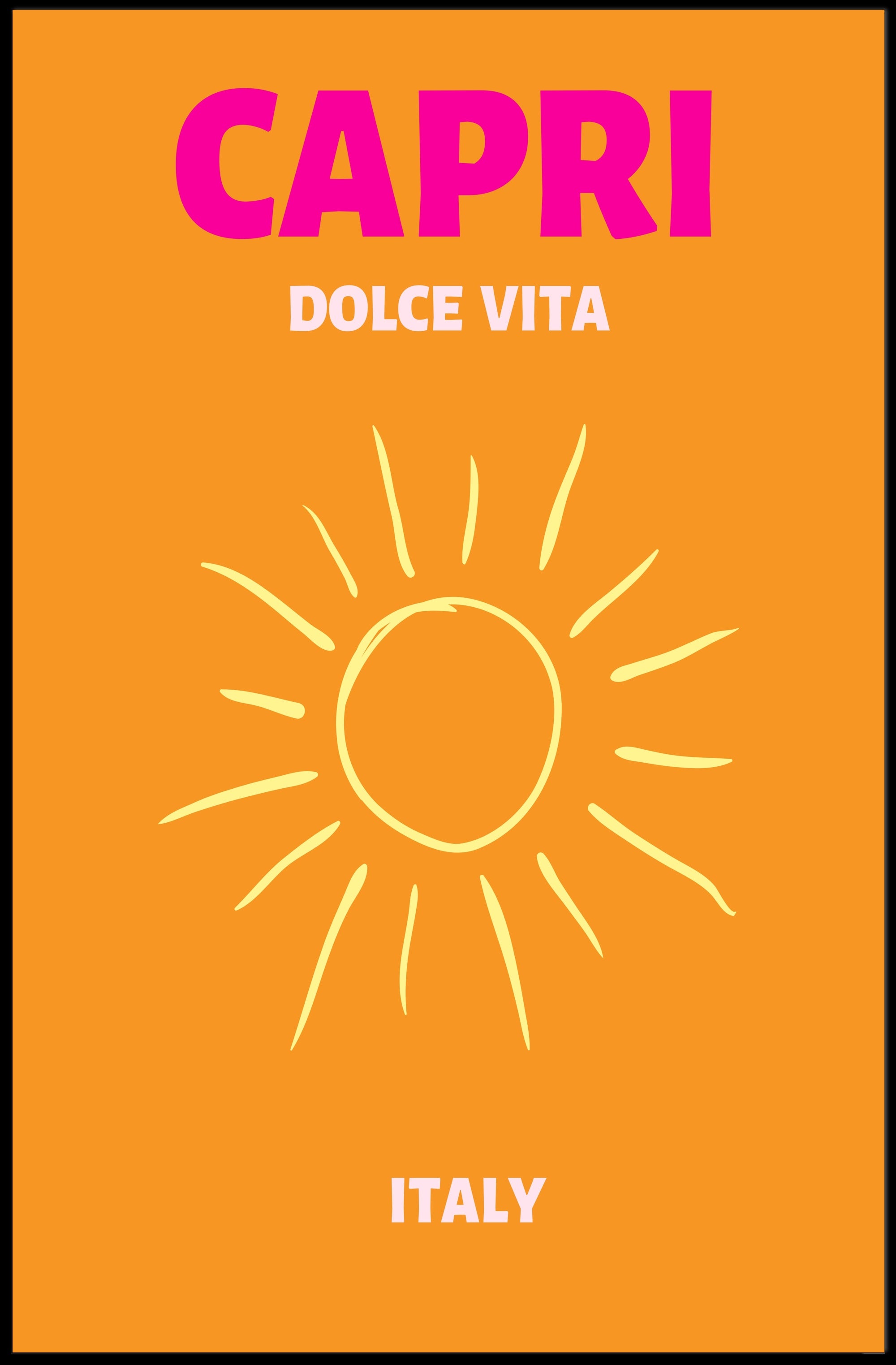 Capri Dolce Vita Travel Poster PosterGoat