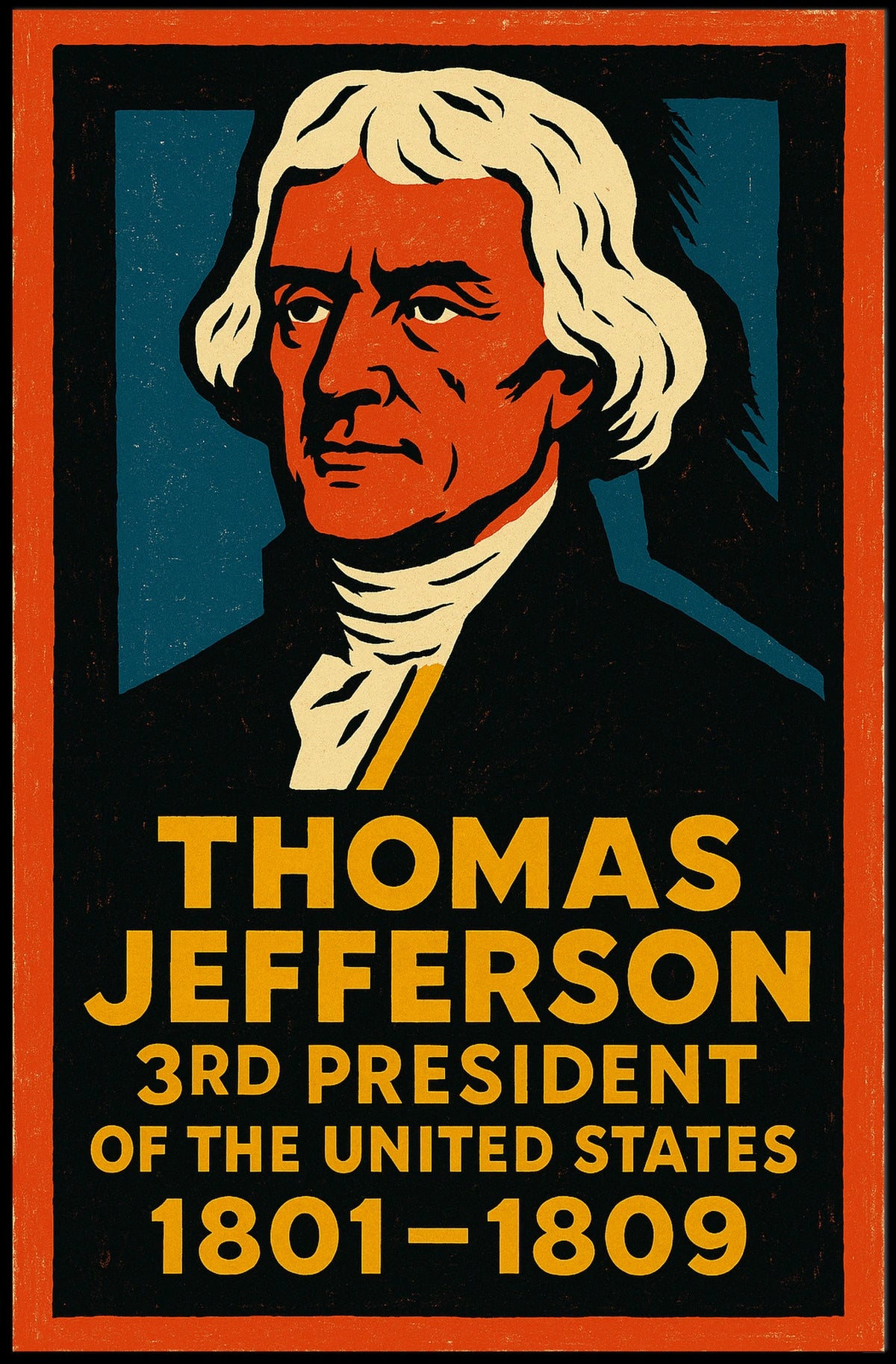 Thomas Jefferson 3rd President Poster
