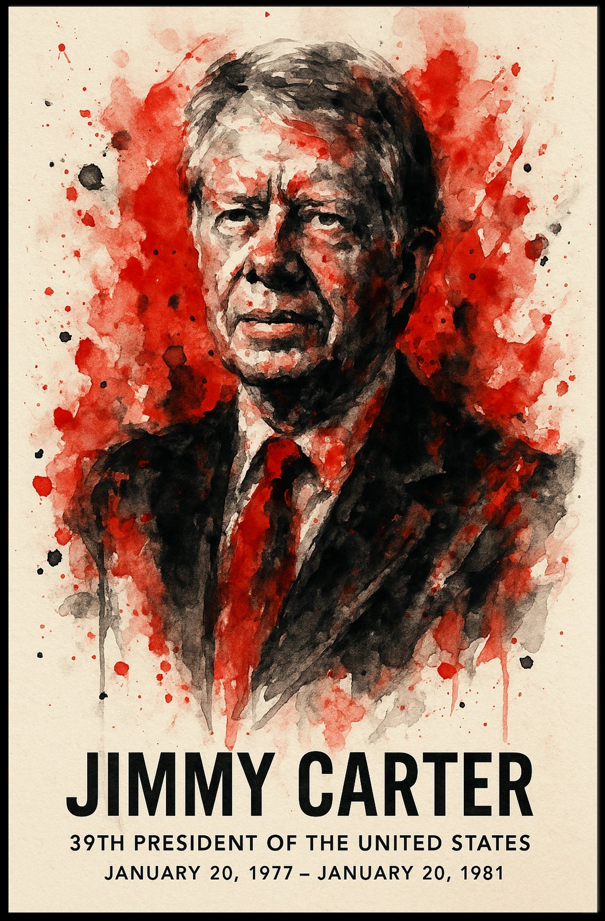 Jimmy Carter 39Th President Poster