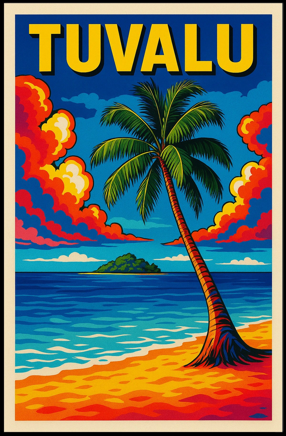 Tuvalu Tropical Paradise Poster