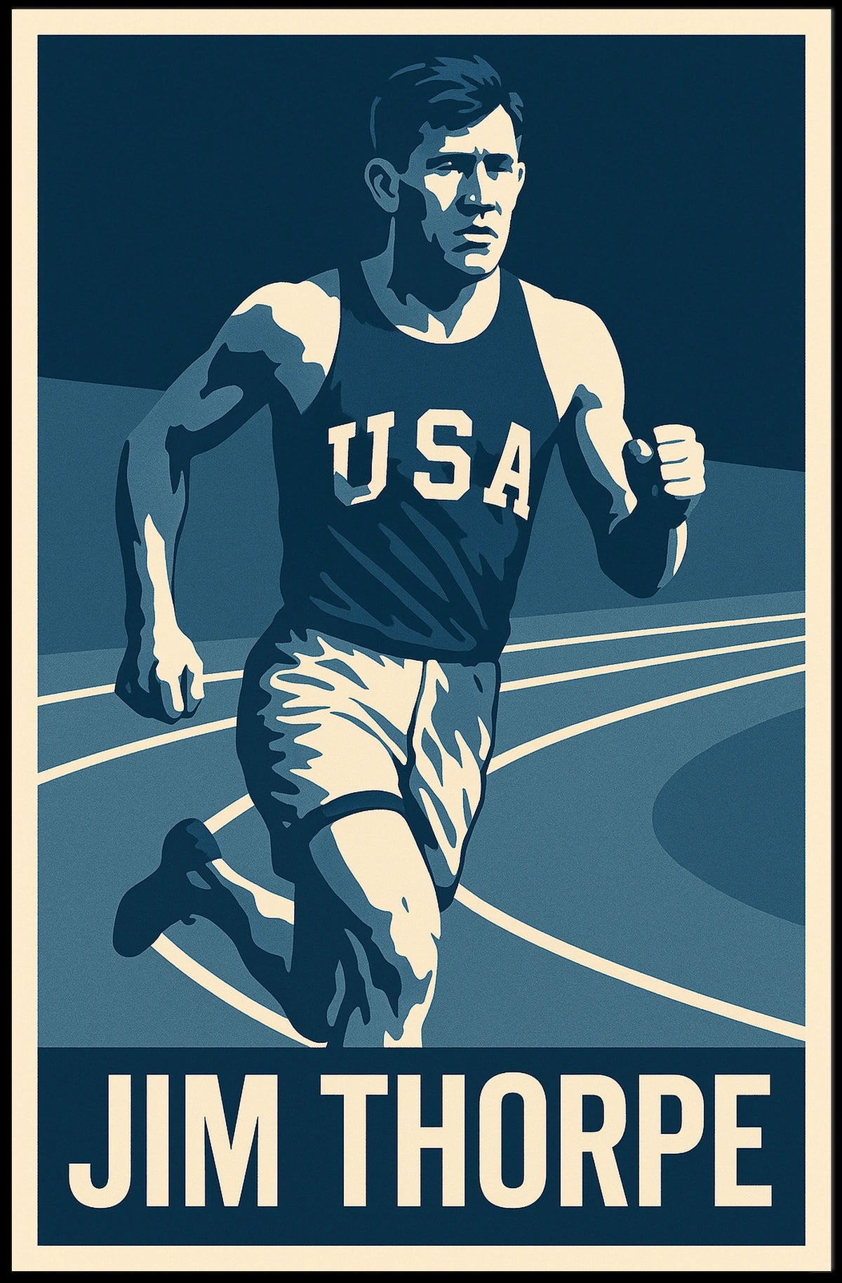 Jim Thorpe Athletic Legend Poster