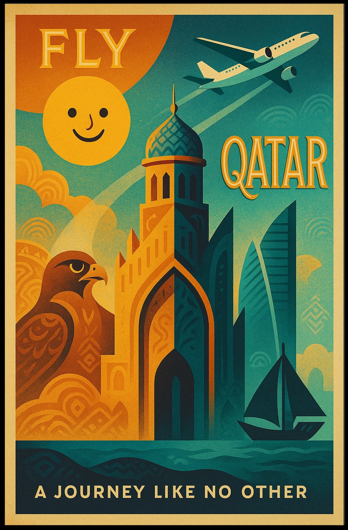 Fly Qatar A Journey Like No Other Poster