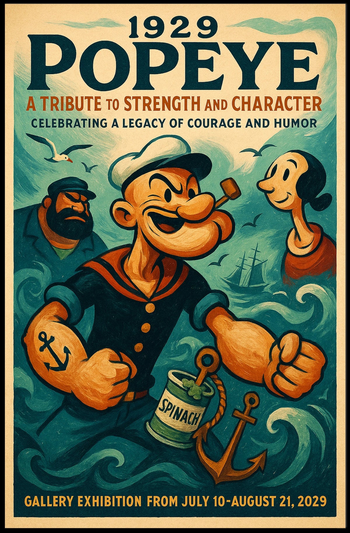 Popeye 1929 Art Poster POP-229