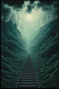 Journey Through The Misty Mountains Poster