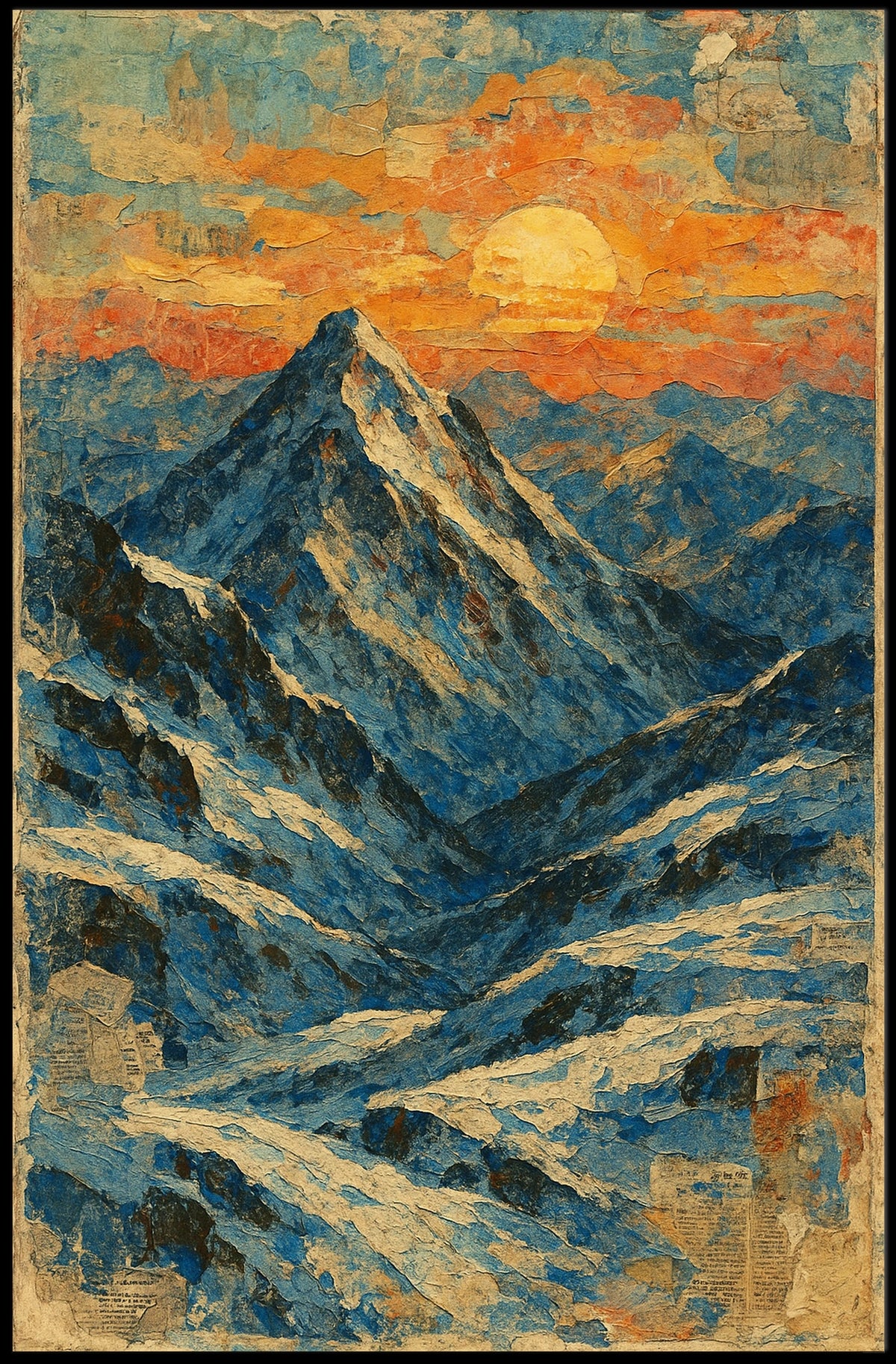 Mountain Sunrise Landscape Heritage Gallery Collection Poster