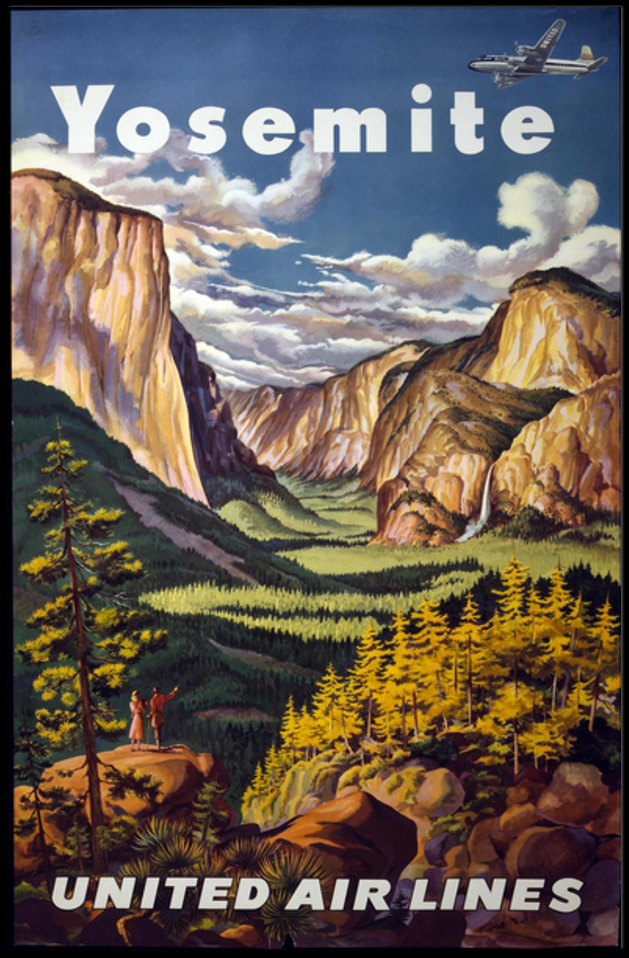 Yosemite Vintage Travel Poster Wall Art Print