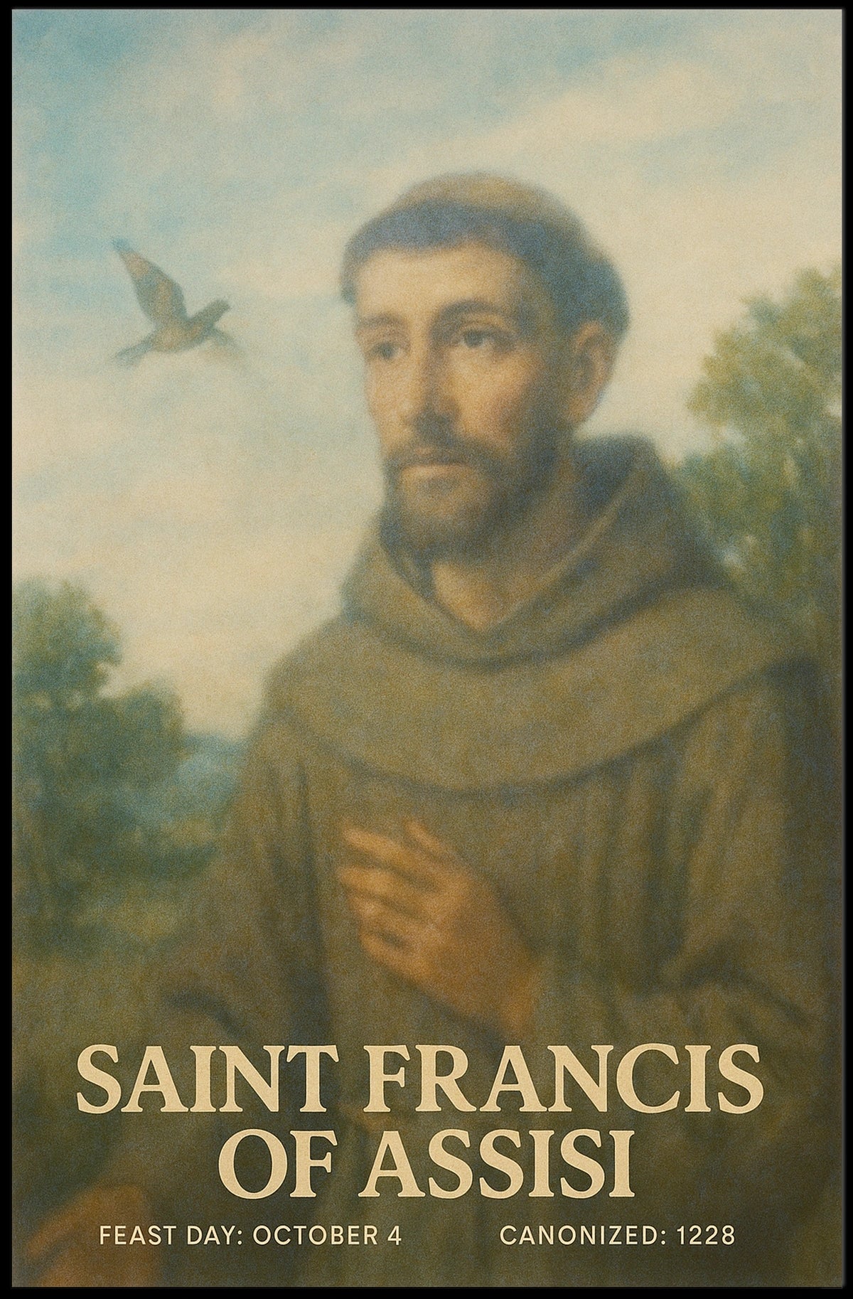 Saint Francis Of Assisi Poster
