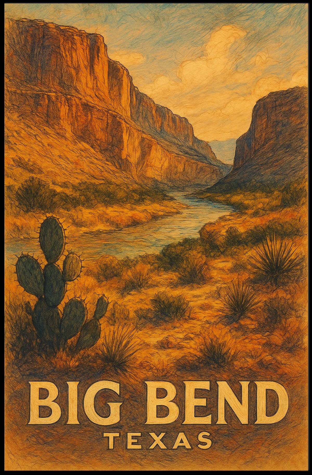 Big Bend, Texas Poster