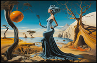 Dreamlike Coastal Surrealism: Surrealistic Artistic Poster