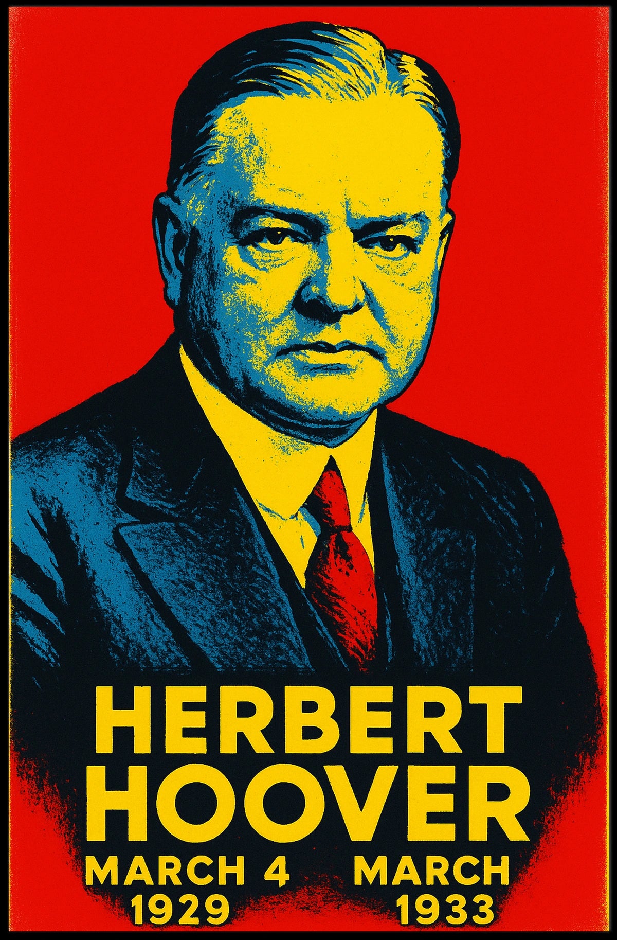 Herbert Hoover Presidential Term Poster
