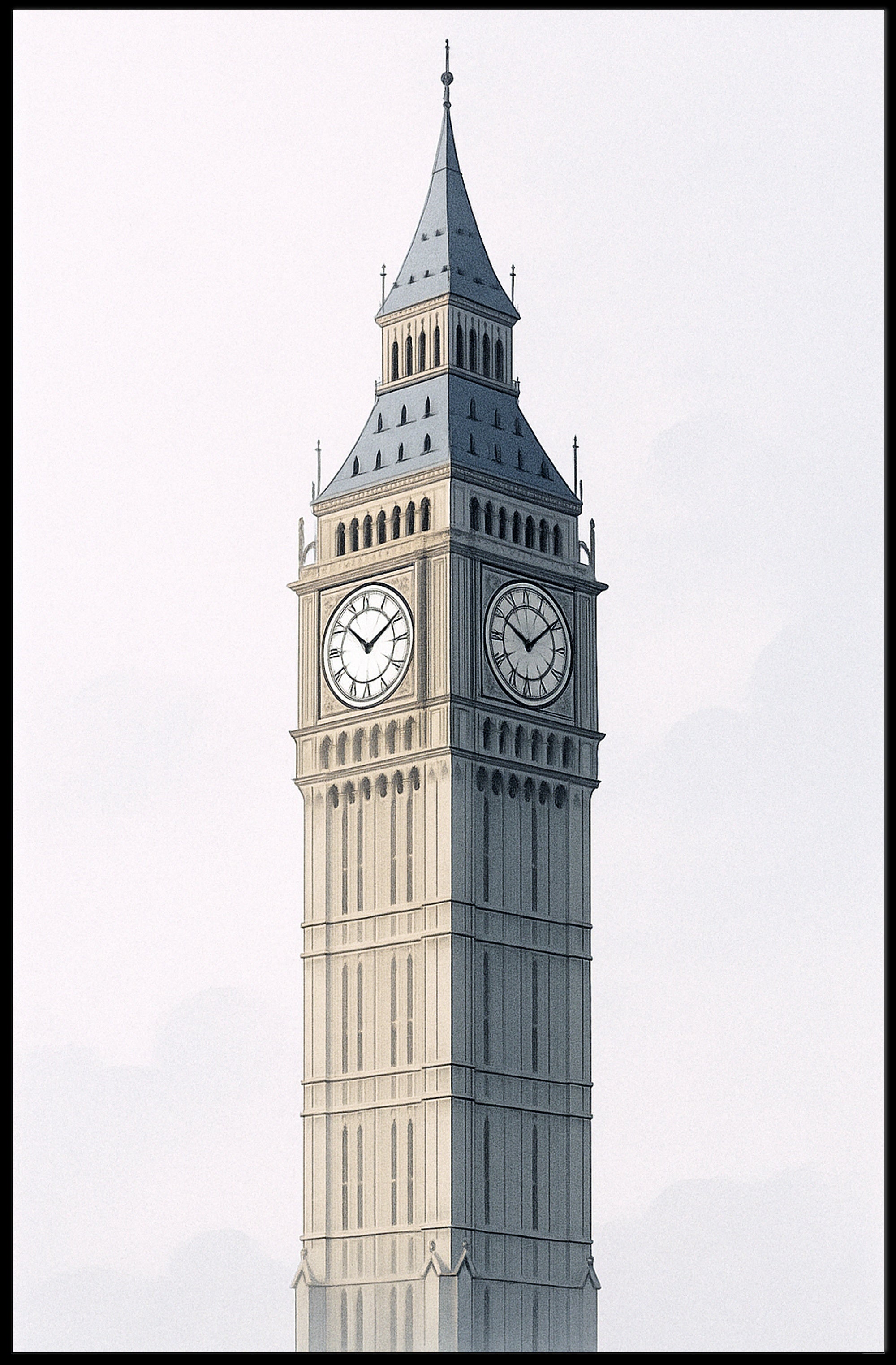 Iconic Landmark Illustration Poster PosterGoat