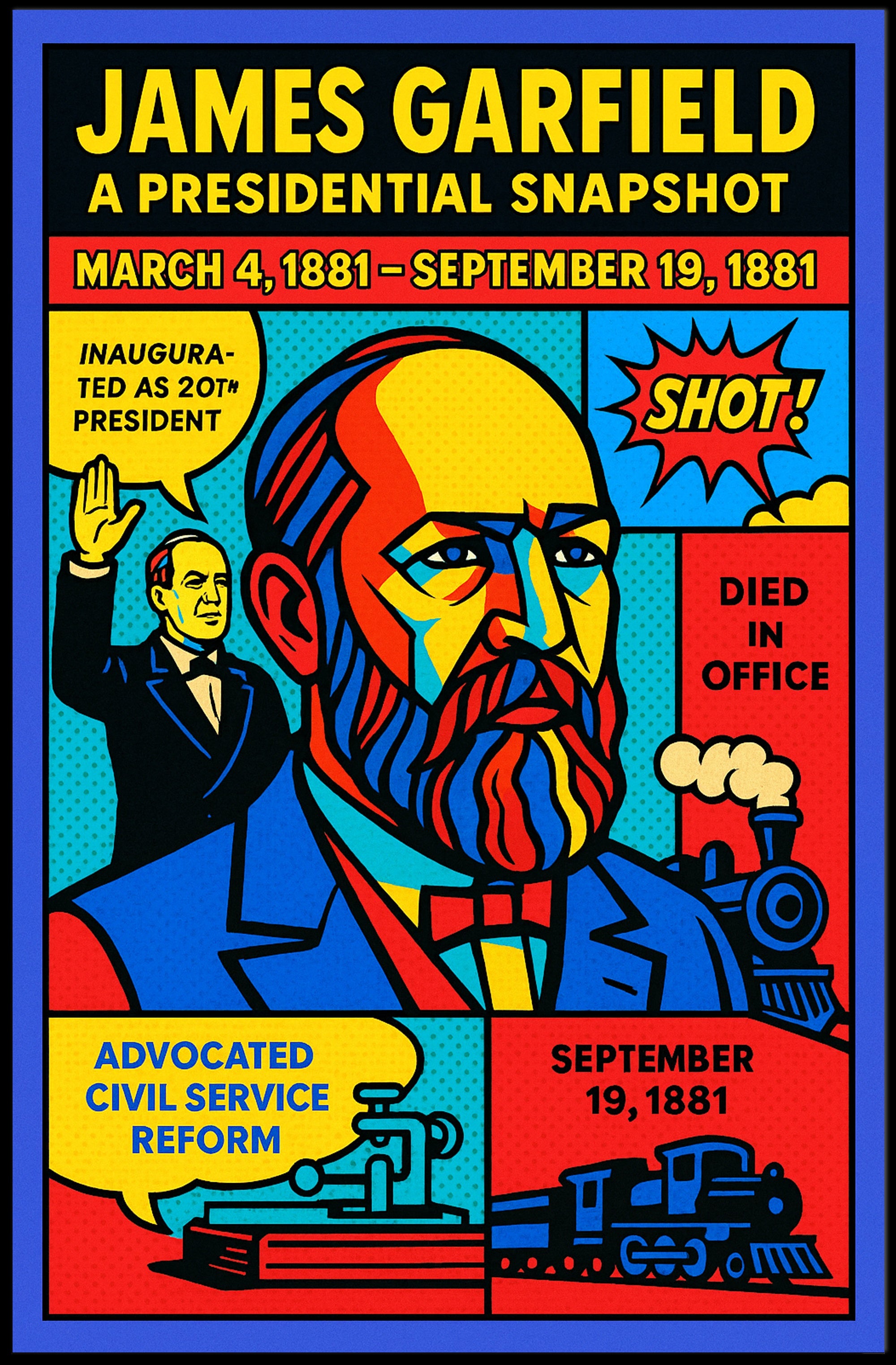 James Garfield 20th President Poster PosterGoat