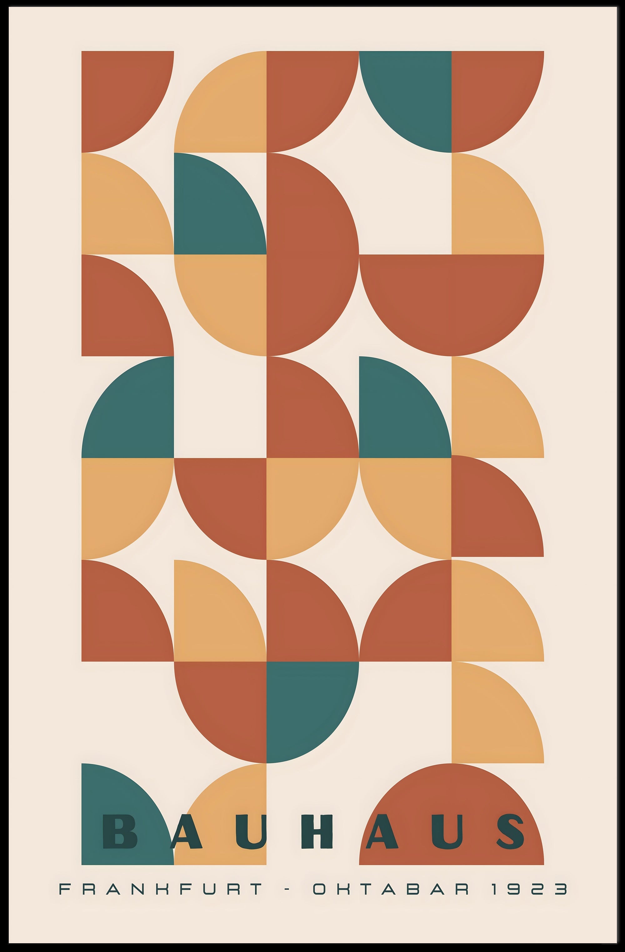 Bauhaus Exhibit Frankfurt 1923 Poster