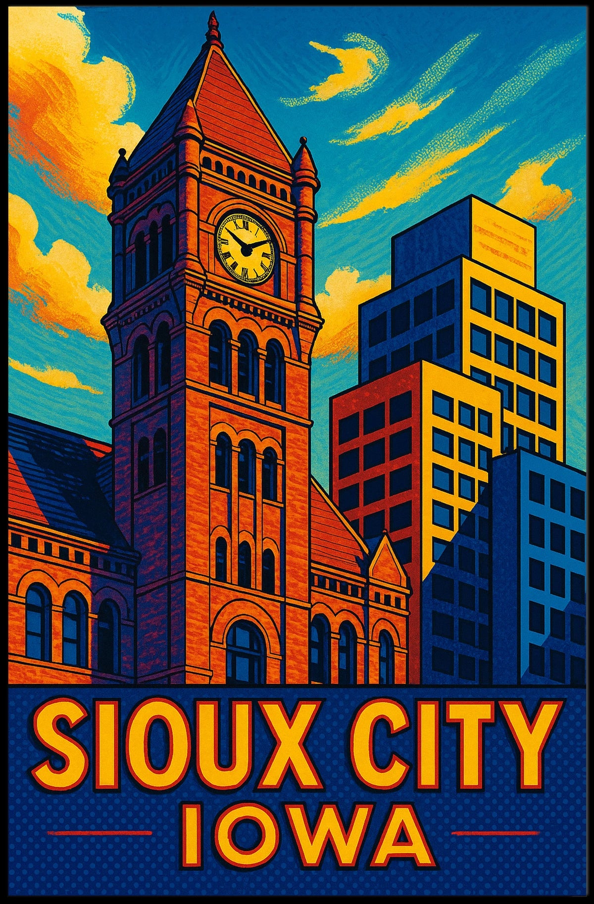 Sioux City, Iowa Poster