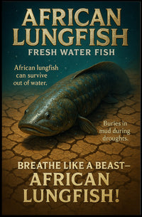 African Lungfish Mastery: Educational Animal Poster