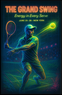 The Grand Swing Tennis Event Sports Poster