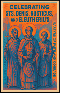 Celebrating Sts. Denis, Rusticus, and Eleutherius Poster