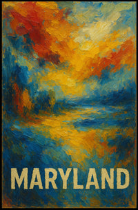 Maryland Abstract Landscape Abstract Poster
