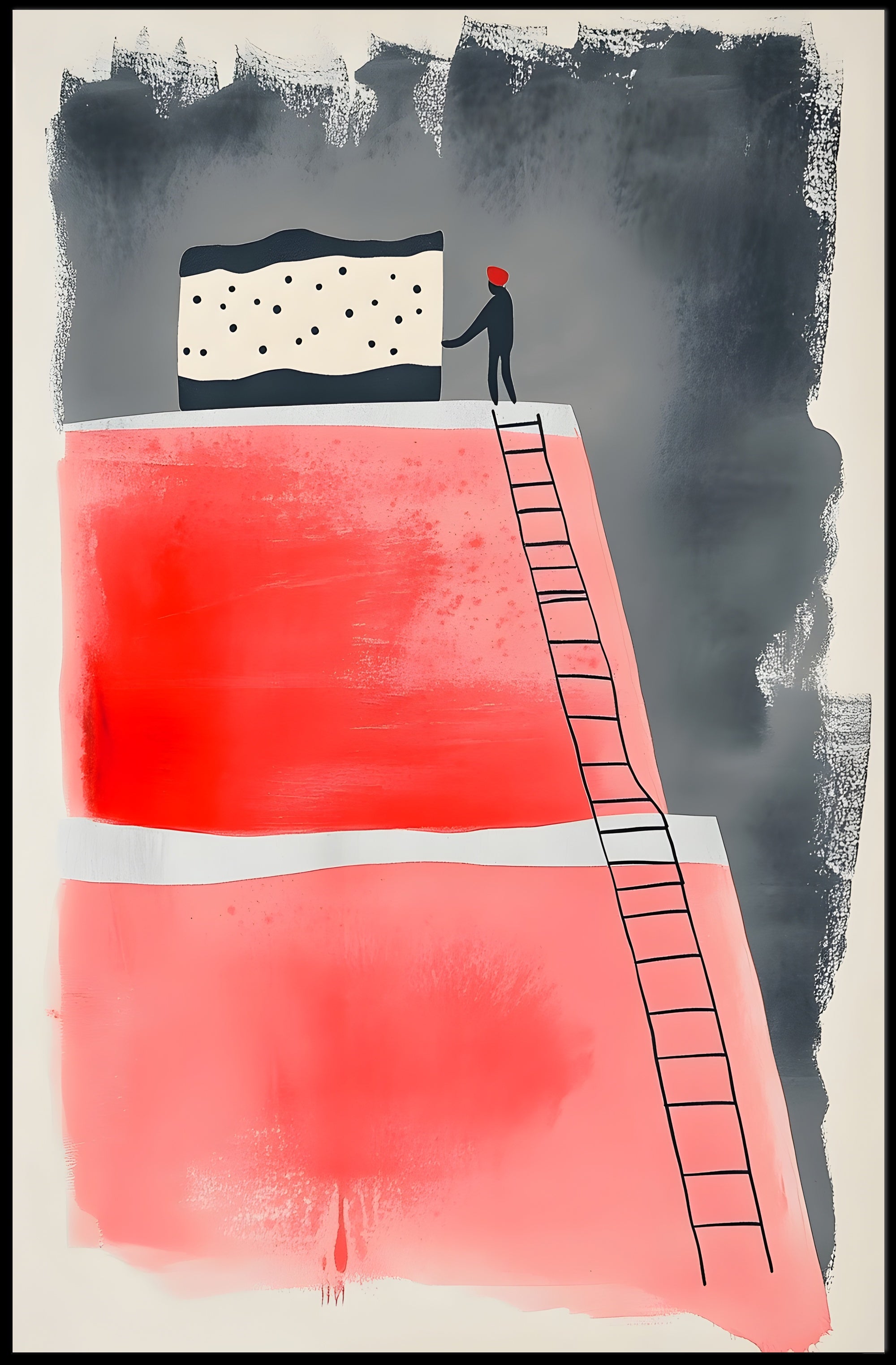 The Climb Scenic Inspirational Poster Wall Art