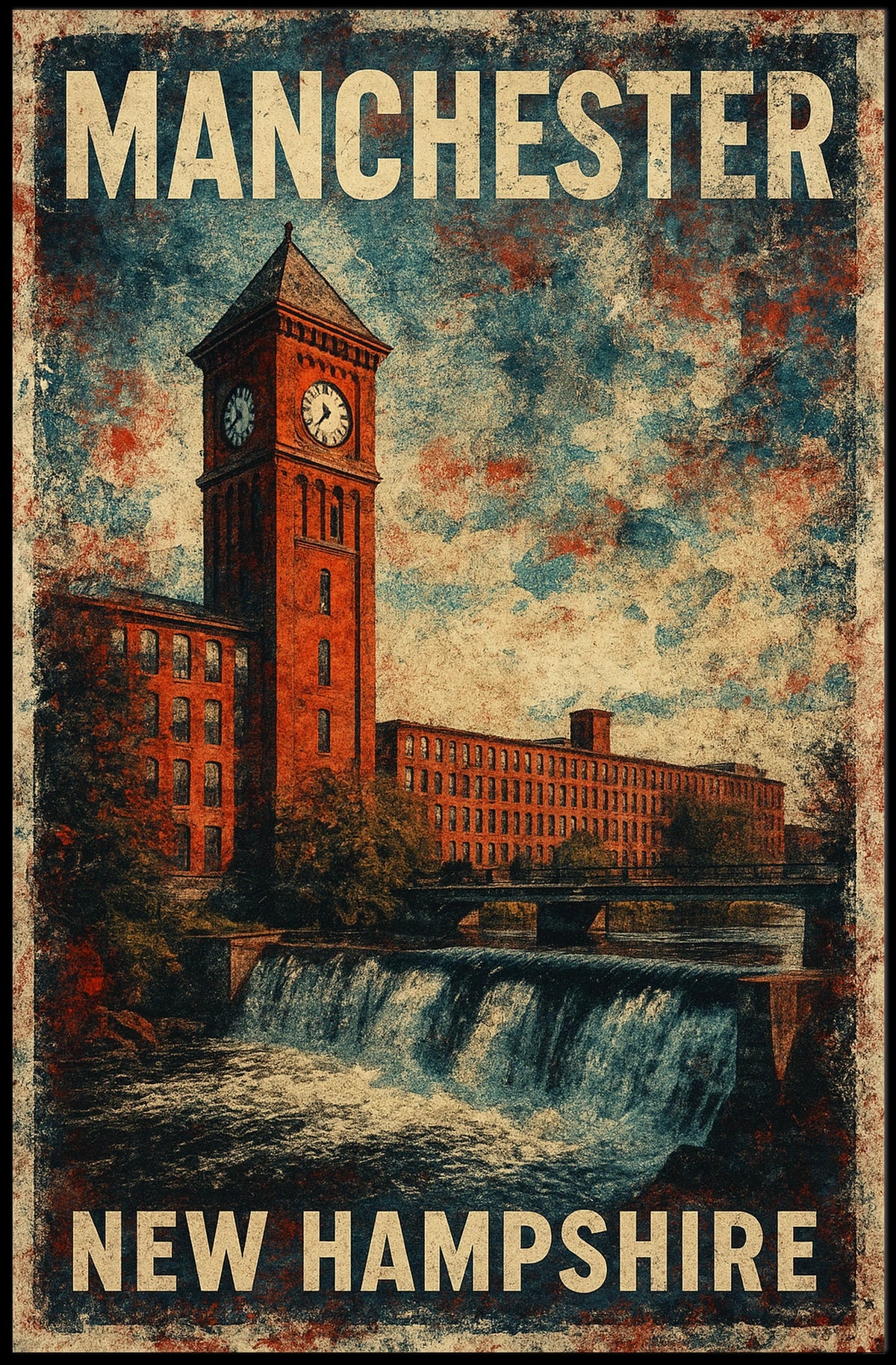 Manchester, New Hampshire Poster