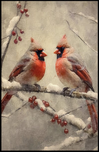 Winter Cardinals Poster