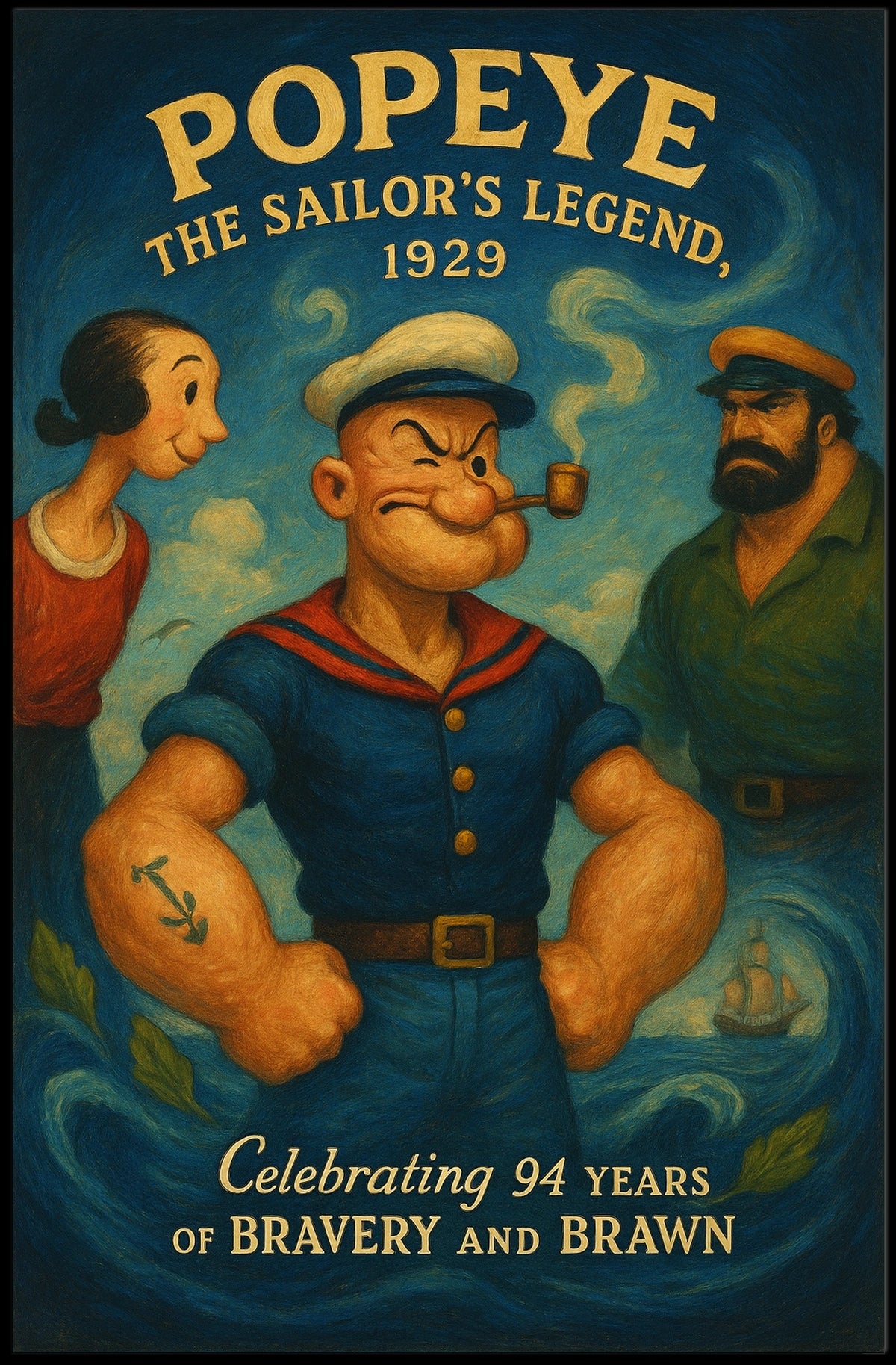 Popeye 1929 Art Poster POP-126