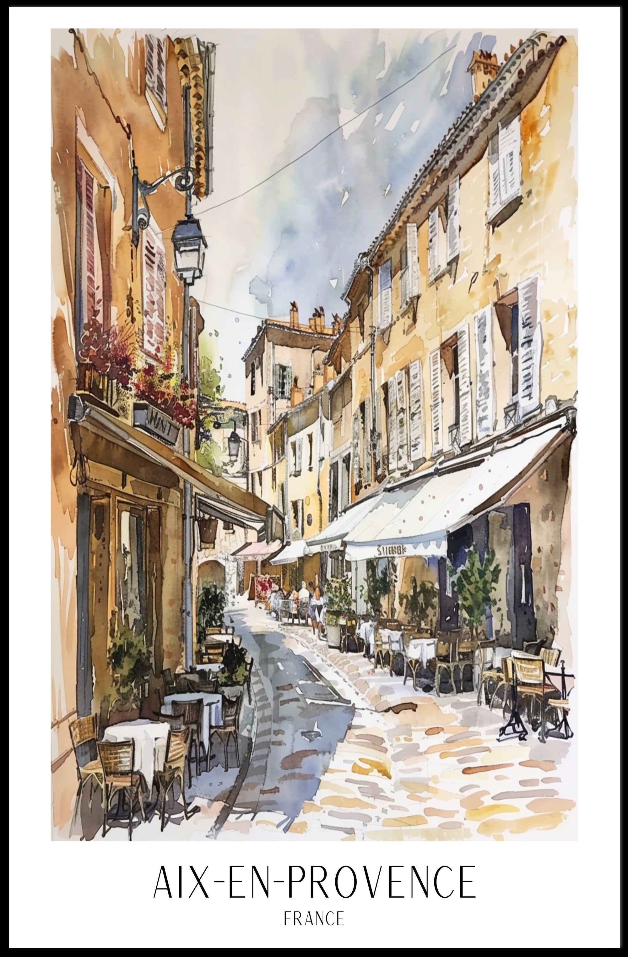 Aix-en-Provence Charm Poster PosterGoat