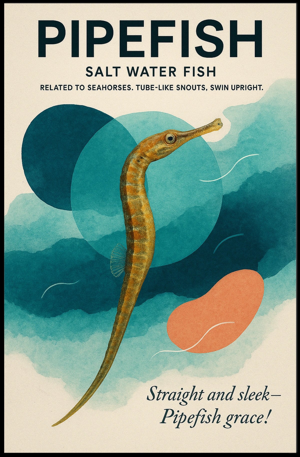 Pipefish Salt Water Elegance Poster