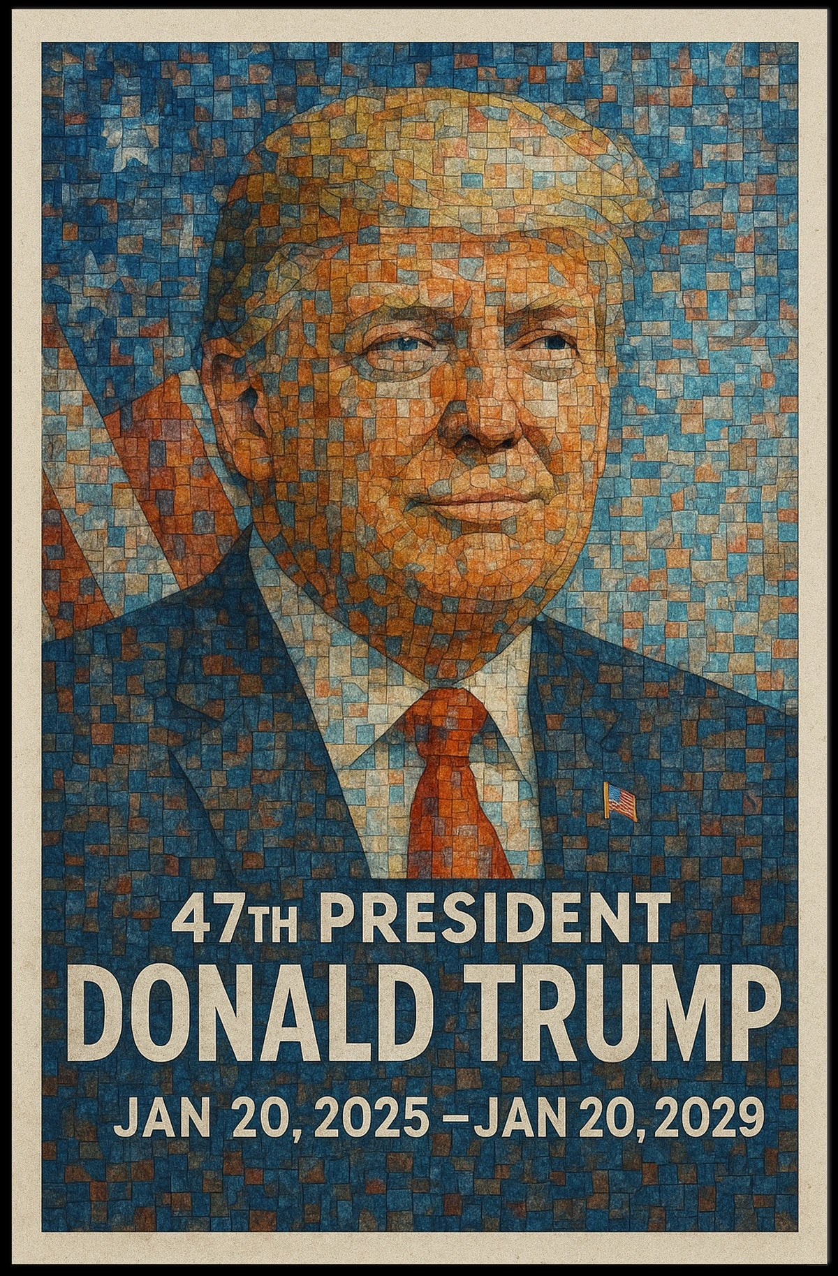 Donald Trump 47th President Poster