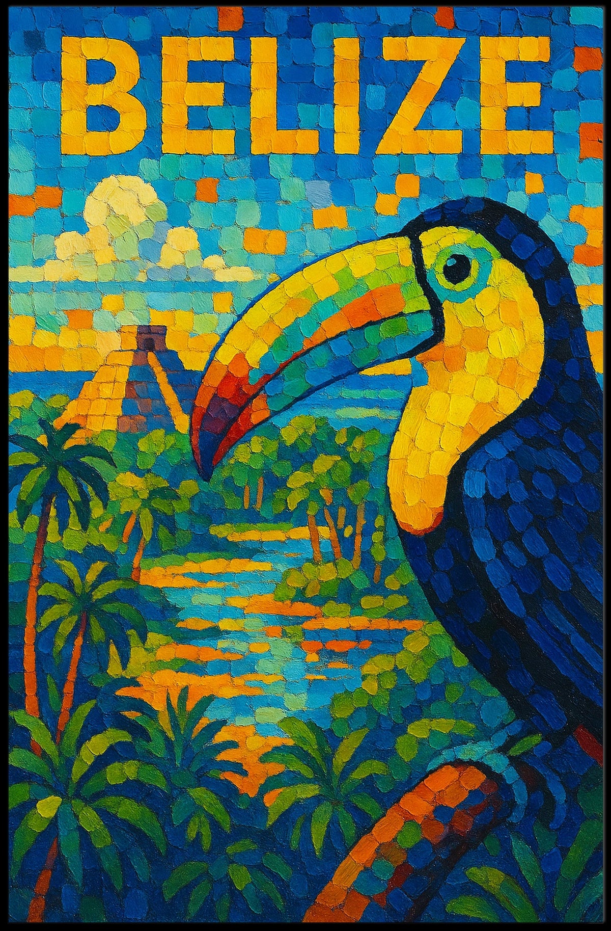 Belize Vibrant Wildlife And Culture Poster